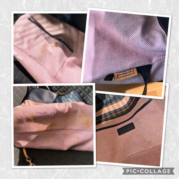 Dooney & Bourke Navy Leather Shopper Tote - Picture 8 of 8